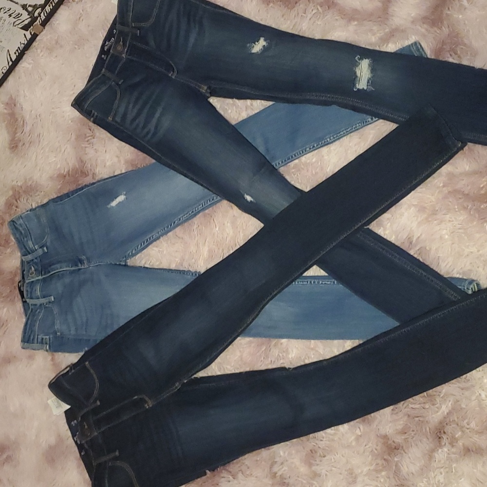 (3) bundle R1 Hollister  high rise jean leggings 👖